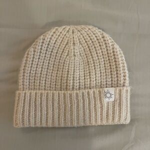 Aerie Cream Knit Beanie